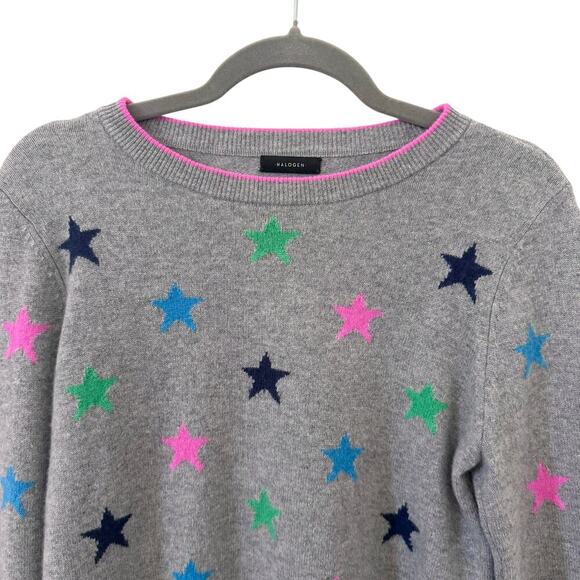 Halogen Star 100% Cashmere Sweater Gray Size Small - Picture 2 of 9